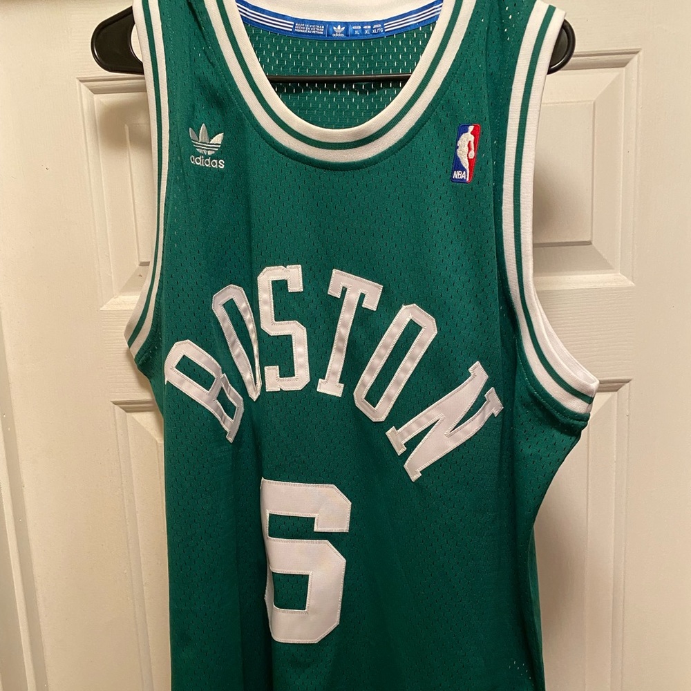 Men’s Boston Celtics Bill Russell Adidas Jersey Hardwood Classics XL